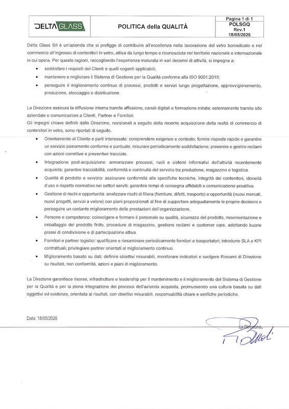Politica della qualità