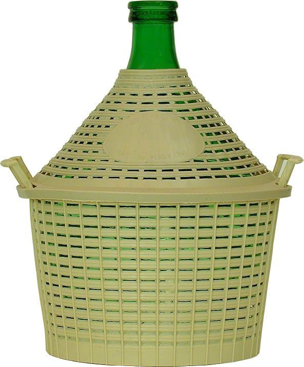 Damigiana rivestita plastica lt.10
